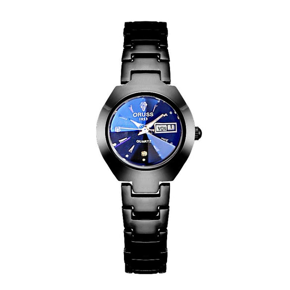 Ladies Luxury Quartz Watch Alloy Case And Strap Round Dial Waterproof