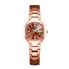Ladies Luxury Quartz Watch Alloy Case And Strap Round Dial Waterproof