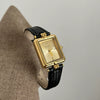 Ladies Luxury Retro Fashion Oval Dial Leather Band Metal Case Watch