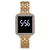 Ladies Metal Fashion Led Rectangle Dial Touch Screen Electronic Watch