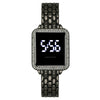 Ladies Metal Fashion Led Rectangle Dial Touch Screen Electronic Watch