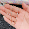 Ladies Necklace Copper Mixed Gem Inlay Geometric Rhinestone Chain