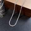 Ladies Necklace Copper Mixed Gem Inlay Geometric Rhinestone Chain