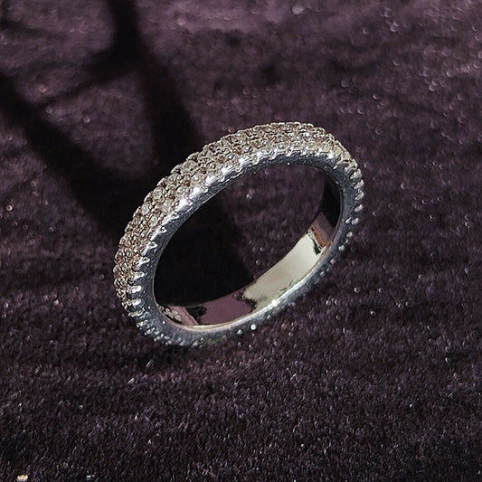 Ladies Plain Ring Copper Geometric Electroplated