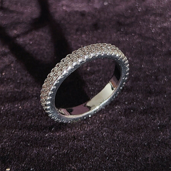 Ladies Plain Ring Copper Geometric Electroplated