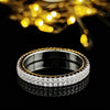 Ladies Plain Ring Copper Geometric Electroplated