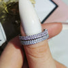 Ladies Plain Ring Copper Geometric Electroplated