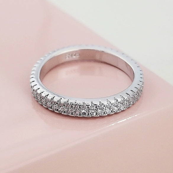 Ladies Plain Ring Copper Geometric Electroplated