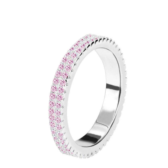 Ladies Plain Ring Copper Geometric Electroplated