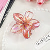 Ladies Plastic Resin Handmade Egg Flower Hairpin Hair Accessories Shark Clip