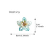 Ladies Plastic Resin Handmade Egg Flower Hairpin Hair Accessories Shark Clip