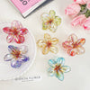 Ladies Plastic Resin Handmade Egg Flower Hairpin Hair Accessories Shark Clip