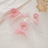 Ladies Princess Style Handmade Plastic Resin Bow Grab Clip Headwear