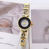 Ladies Quartz Bracelet Watch Flower Shaped Alloy Encrusted With Diamond Leisure Style