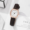 Ladies Quartz Watch Alloy Case Imitation Leather Strap Square Dial Retro Simple Leisure Style