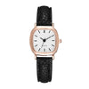 Ladies Quartz Watch Alloy Case Imitation Leather Strap Square Dial Retro Simple Leisure Style