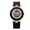 Ladies Quartz Watch Alloy Case Silicone Strap Stainless Steel Clasp Round Dial Leisure Style