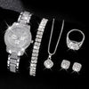 Ladies Quartz Watch Alloy Casual Round Roman Pattern