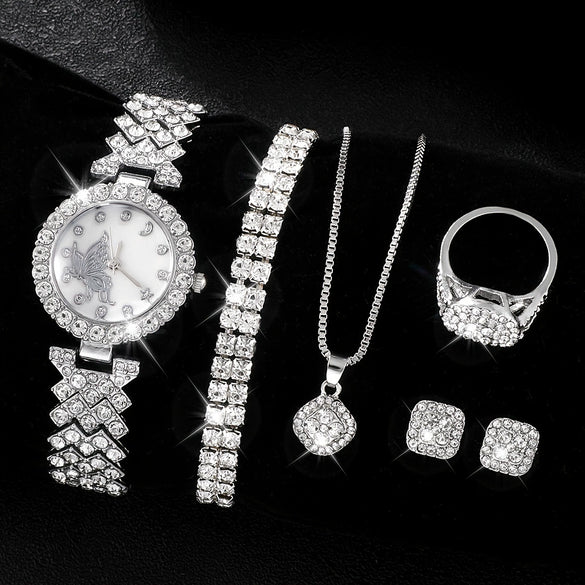 Ladies Quartz Watch Alloy Casual Round Roman Pattern
