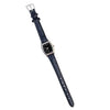 Ladies Quartz Watch Alloy Imitation Leather Square Dial Leisure Style