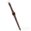 Ladies Quartz Watch Alloy Imitation Leather Square Dial Leisure Style