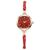 Ladies Quartz Watch Alloy Material Round Dial Leisure Style