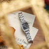 Ladies Quartz Watch Alloy Stainless Steel Square Design Fashion