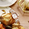 Ladies Quartz Watch Alloy Stainless Steel Square Design Fashion