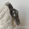 Ladies Quartz Watch Metal Fine Steel Rose Gold Buckle Polygon Flower Shape Gray Texture Fashionable