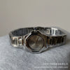 Ladies Quartz Watch Metal Fine Steel Rose Gold Buckle Polygon Flower Shape Gray Texture Fashionable