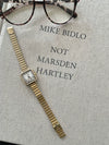 Ladies Retro Quartz Watch Alloy Case Gold Buckle Round Dial