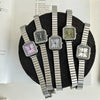 Ladies Retro Quartz Watch Alloy Case Gold Buckle Round Dial