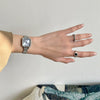 Ladies Retro Quartz Watch Alloy Case Gold Buckle Round Dial