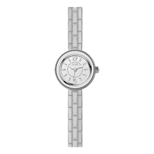 Ladies Retro Small Gold Alloy Wrist Watch With Round Dial And Medieval Style