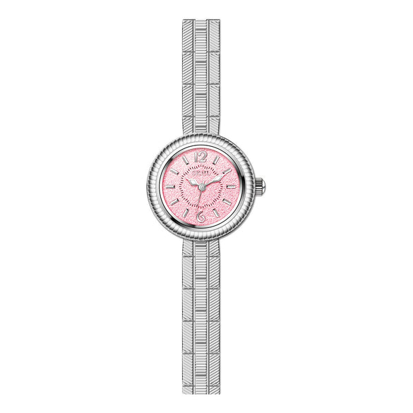 Ladies Retro Small Gold Alloy Wrist Watch With Round Dial And Medieval Style