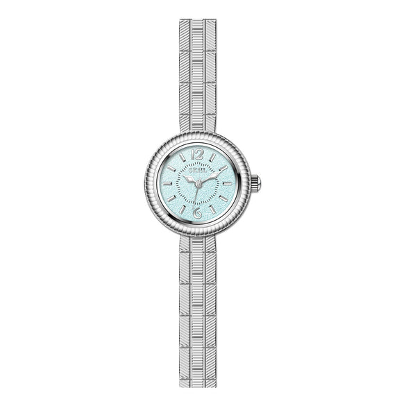 Ladies Retro Small Gold Alloy Wrist Watch With Round Dial And Medieval Style