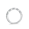 Ladies S925 Silver Moissanite Geometric Ring