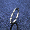 Ladies S925 Silver Moissanite Geometric Ring