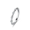 Ladies S925 Silver Moissanite Geometric Ring