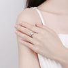 Ladies Simple Ushaped Bull Ring S925 Sterling Silver Geometric Electroplated