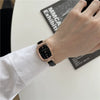 Ladies Small Wine Barrel Retro Quartz Waterproof Watch Alloy Case Ordinary Glass Mirror Leisure Style