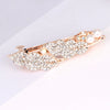 Ladies Spring Hair Clip Alloy Electroplated Crystal Pearl Bow Hair Accessory