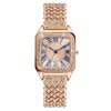 Ladies Square Metal Alloy Copper Quartz Watch Fashionable Wholesale