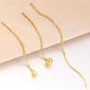 Ladies Stainless Steel And Titanium Steel Earrings With Cross Chain And Electroplating Treatment Jewelry Accessories