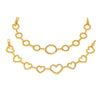 Ladies 316L Stainless Steel Bracelet With Geometric Pattern Electroplating 5A Zircon And Love Circle Stitching Light Luxury Style