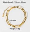 Ladies Stainless Steel Bracelet With Original Design Geometric Style Real Gold Plating Inlaid Zircon