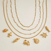 Ladies Stainless Steel Chain Necklace With Electroplating Light Luxury Style