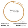 Ladies Stainless Steel Chain Necklace With Electroplating Light Luxury Style