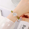 Ladies Stainless Steel Fashion Watch With Round Dial And Beaded Bracelet