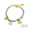 Ladies Stainless Steel Geometric Handmade Colorful Rope Bracelet